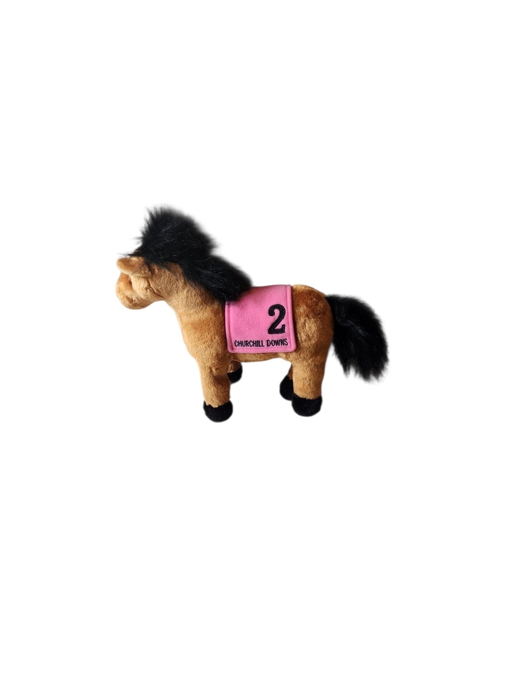 Aurora Churchill Downs Kentucky Derby Horse #2 Plush Brown & Pink